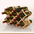 Partitura de vino de vino de madera natural reutilizable